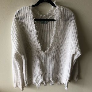 Distressed oversized JudithMarch sweater